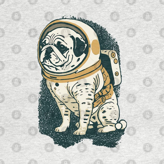 Pug Astronaut by Huhnerdieb Apparel